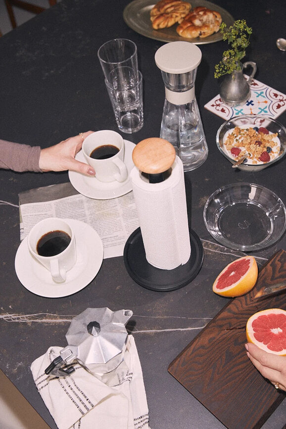 Soporte para toallas de papel Paper Pal 30 cm, negro