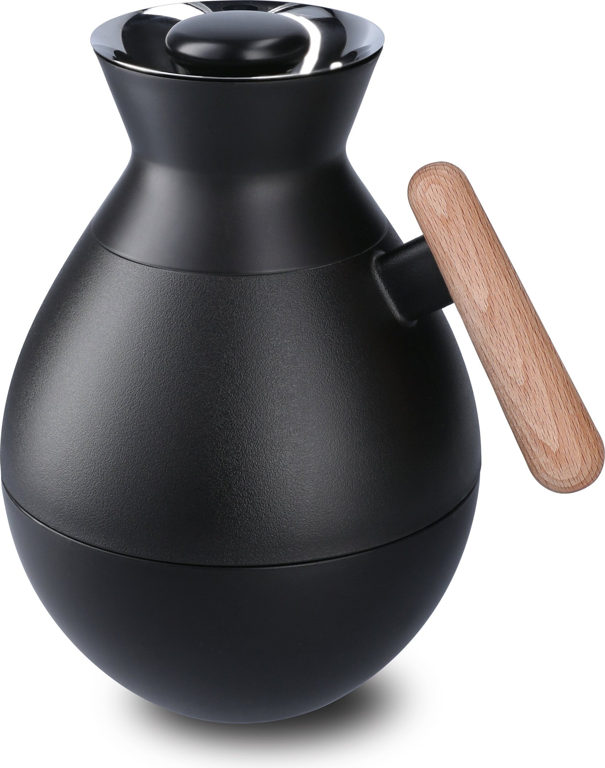 Stay Thermoskanne rund, 1 l, schwarz
