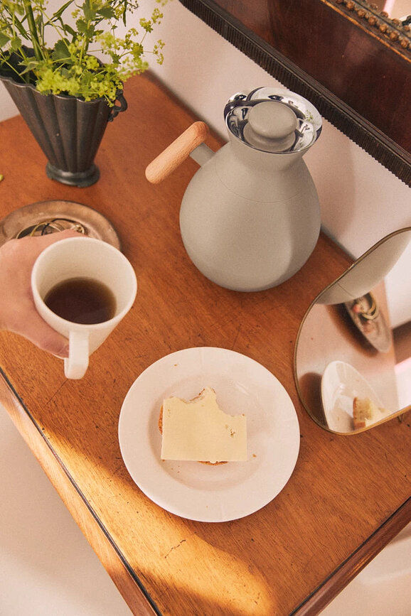 Termo Stay redondo 1 l, negro