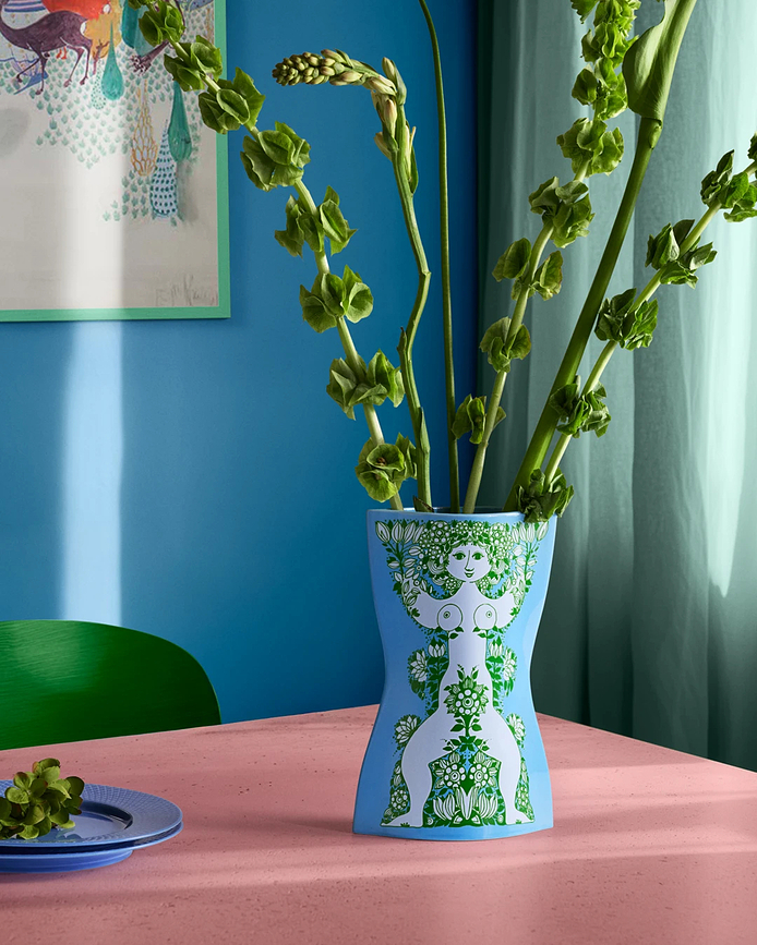 Nina Vase 22 cm, hellgelb