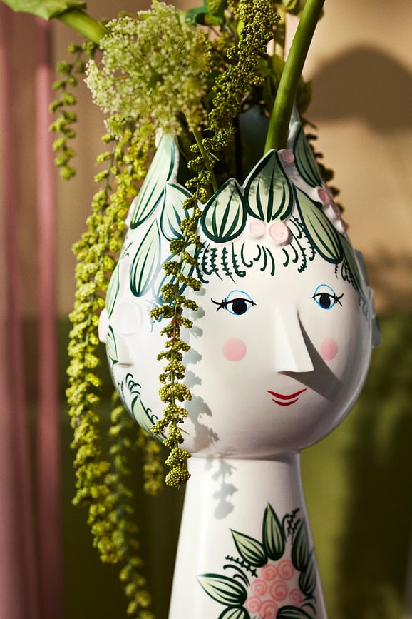 Vaza Titania 25 cm, mėlyna