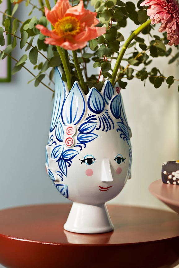 Wazon Titania 25 cm niebieski