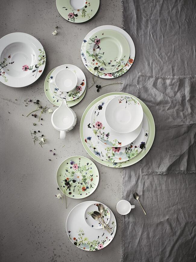 Brillance Assiette à Dessert Jardin Printanier, 18 cm