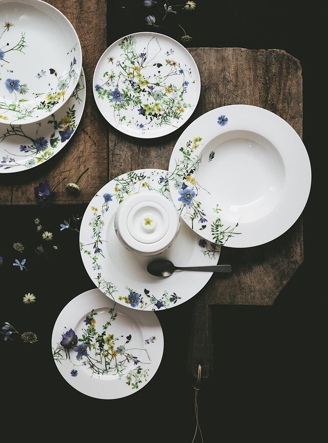 Brillance Jardin Alpin Assiette à Dessert, 18 cm