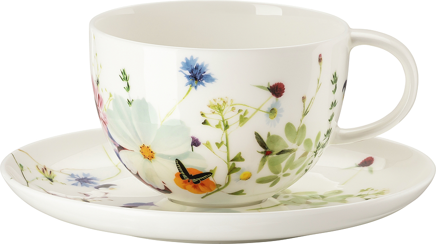 Brillance Jardin Printanier Tasse à Thé, 300 ml, avec soucoupe