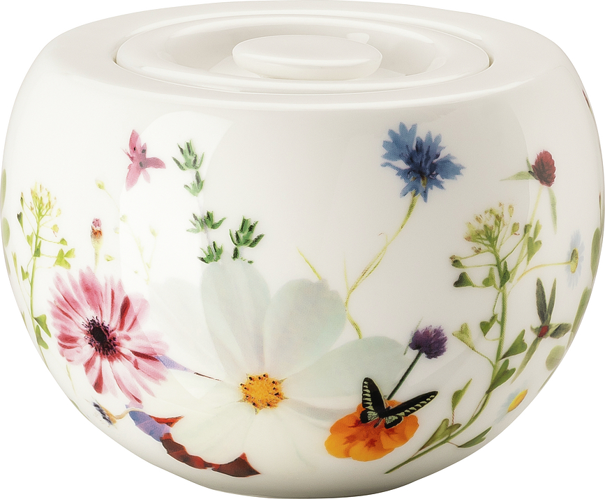 Brillance Sucrier, motif Jardin Printanier