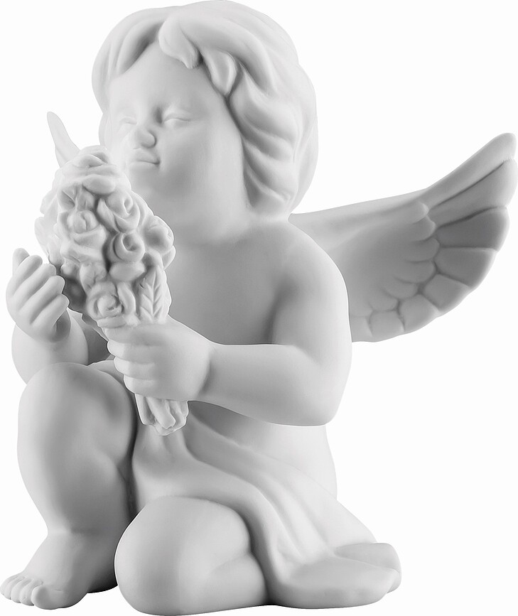 Classic Figurine ange avec fleurs, moyenne