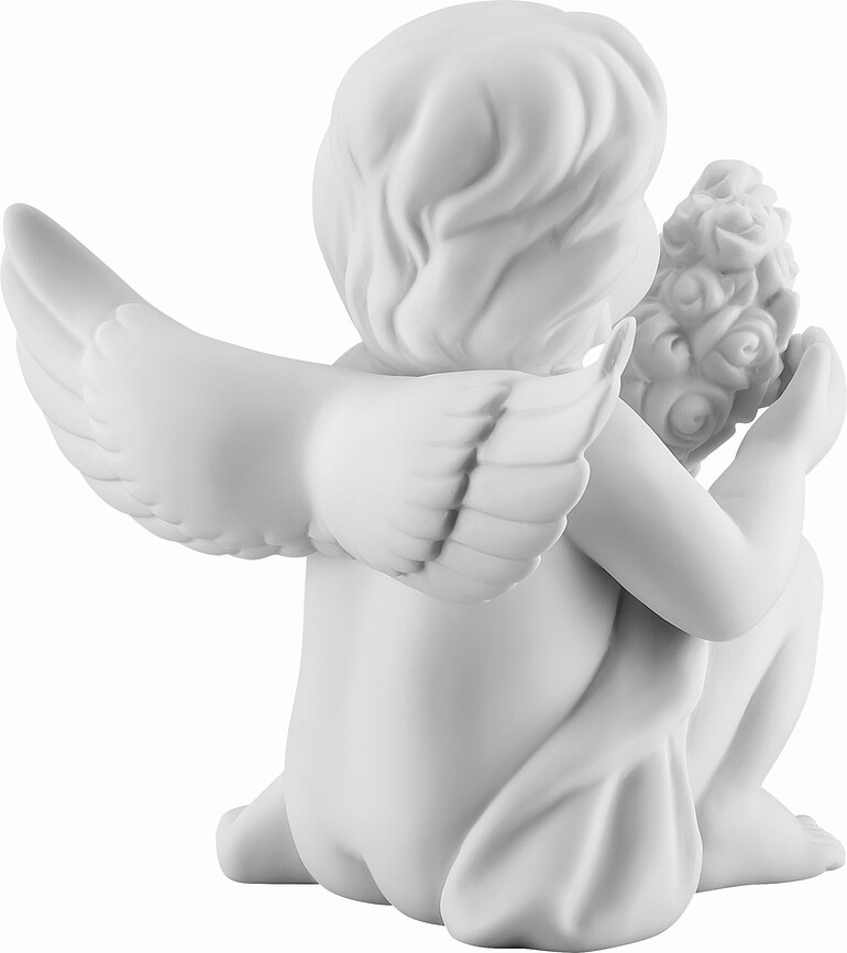 Classic Figurine ange avec fleurs, moyenne