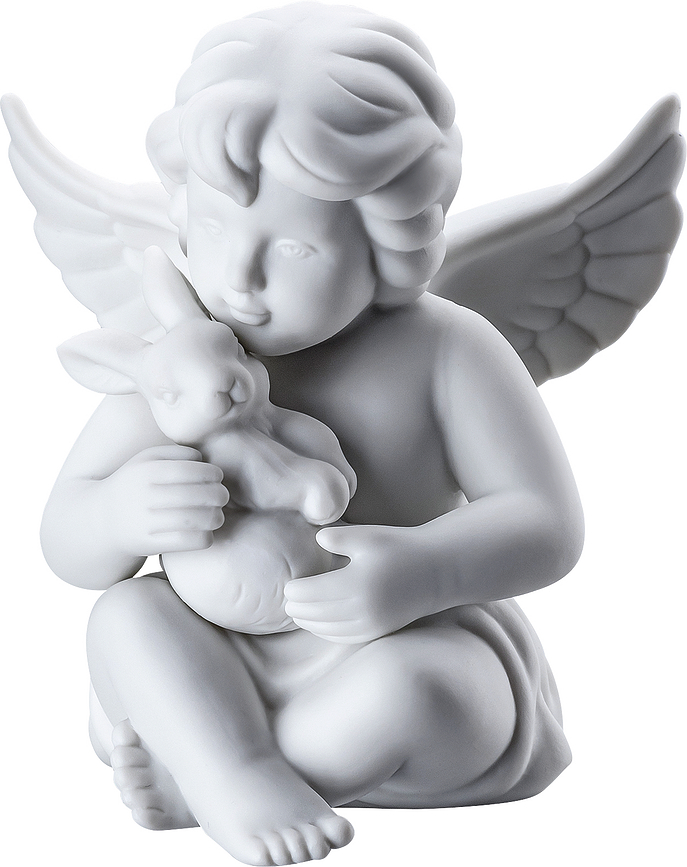 Classic Kleine Figur groß Engel mit Hase