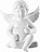 Classic Kleine Figur groß Engel mit Herz