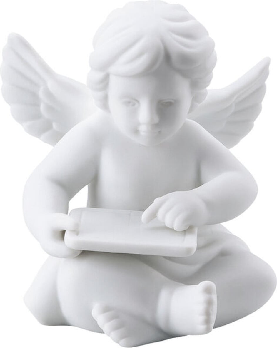 Classic Kleine Figur groß Engel mit Tablet