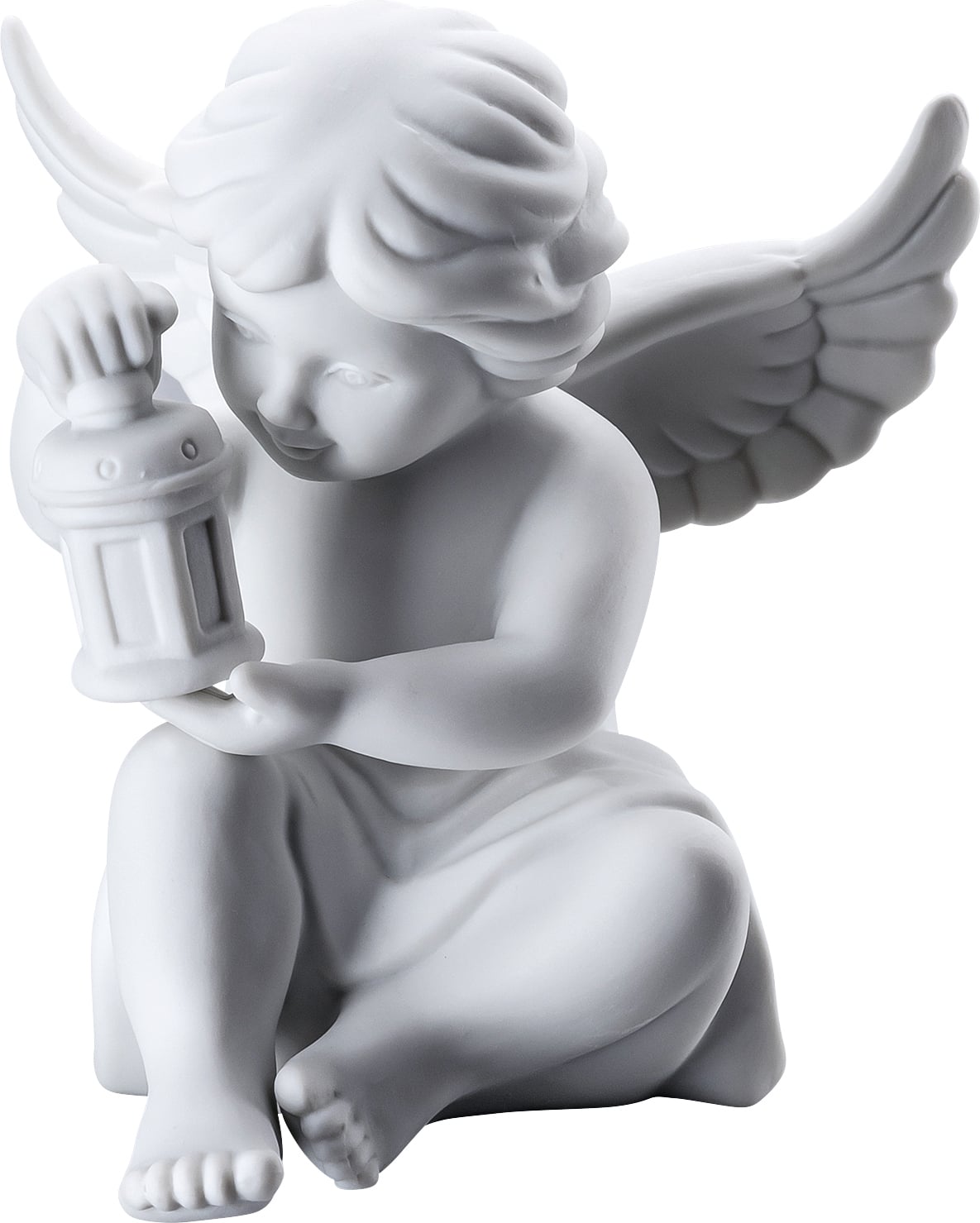 Classic Kleine Figur klein Engel mit Laterne