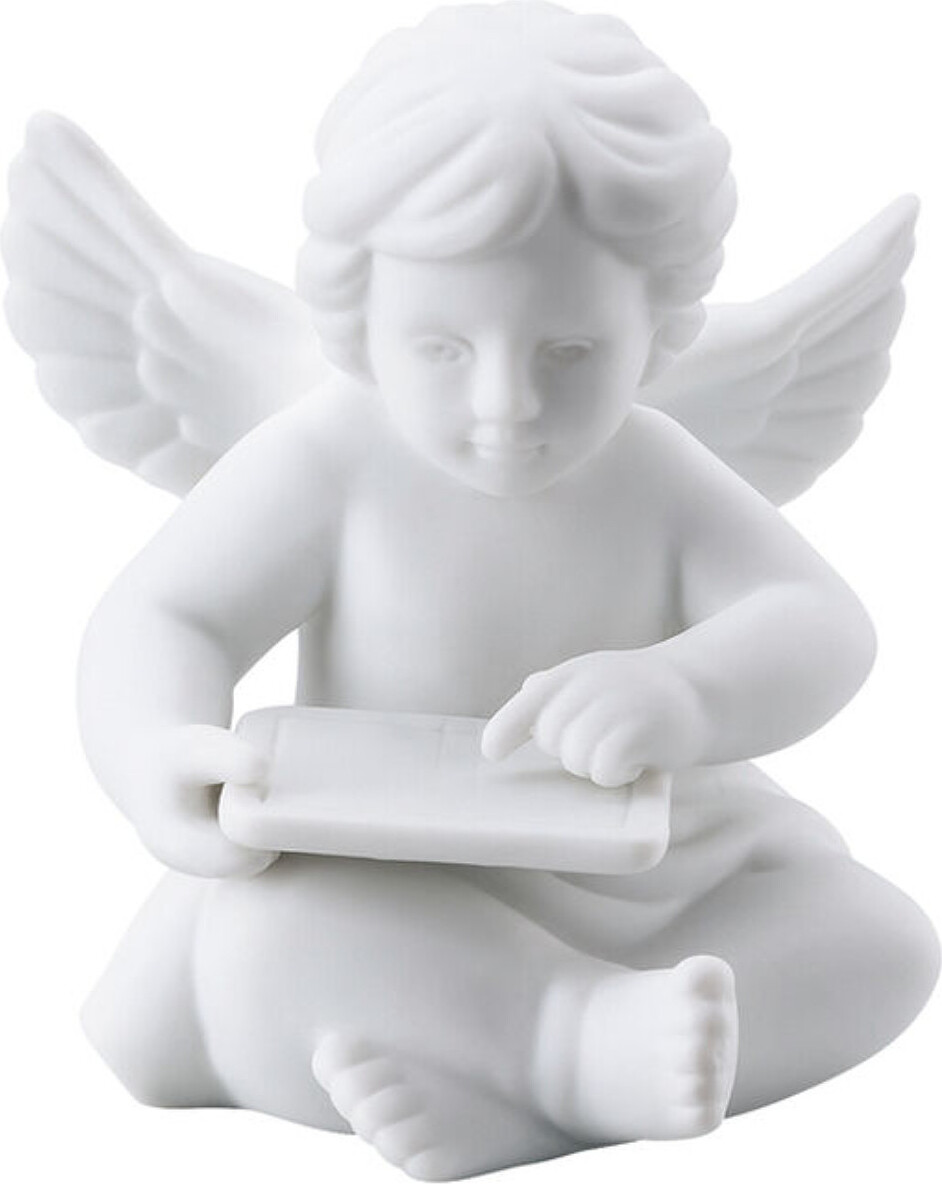 Classic Kleine Figur mittel Engel mit Tablet