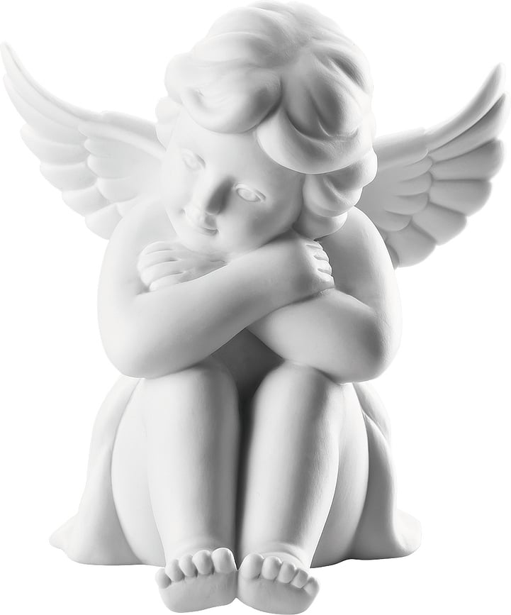 Classic Φιγούρα Άγγελος, σε στάση σκέψης, μεσαίου μεγέθους