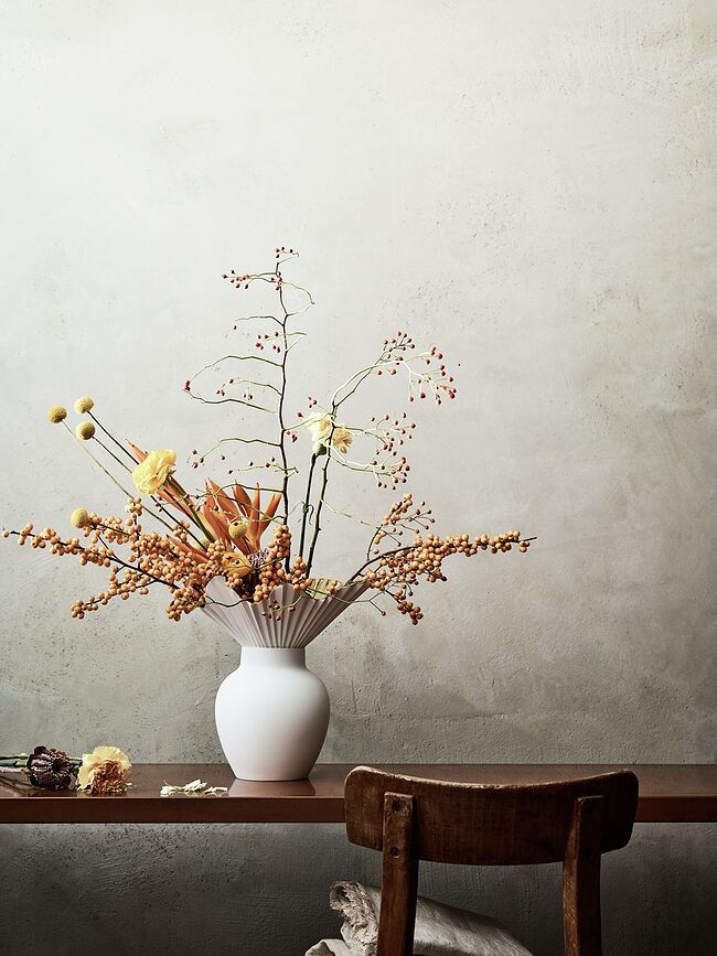 Falda Vase 27 cm, doré