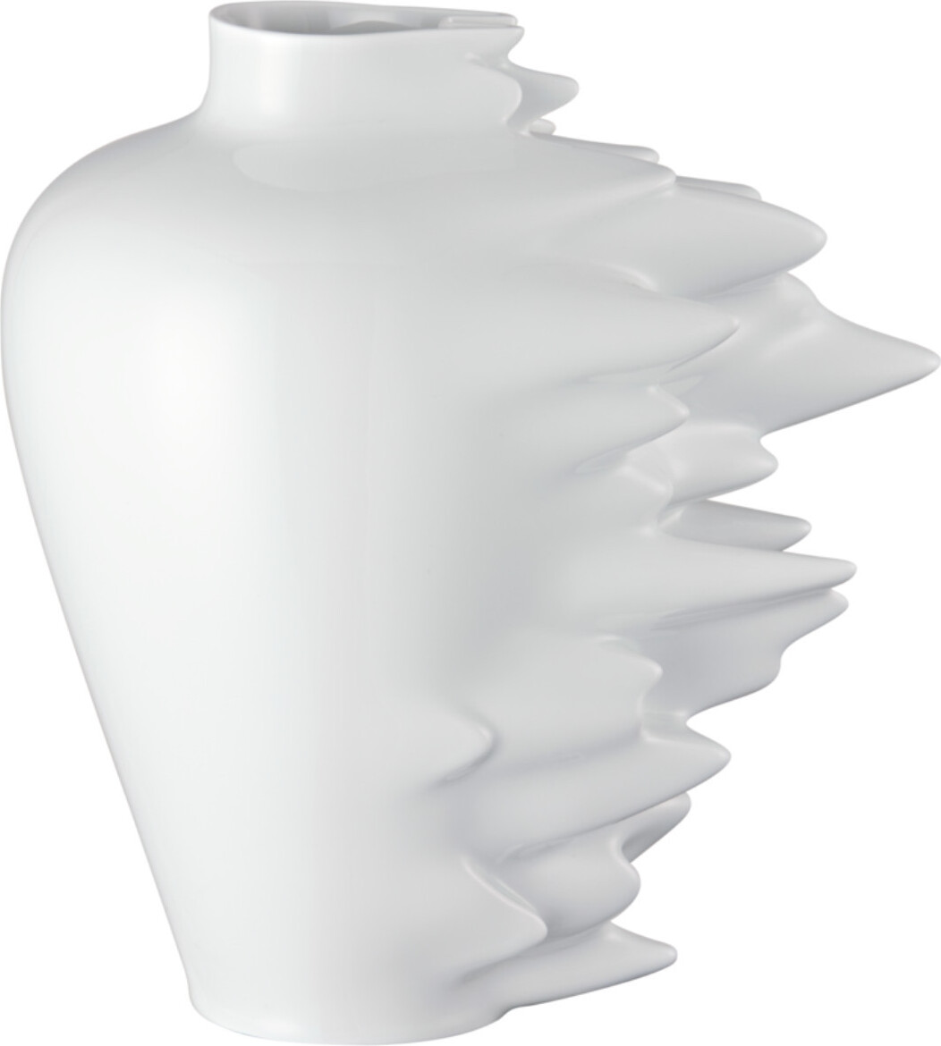 Fast Vase 30 cm weiß