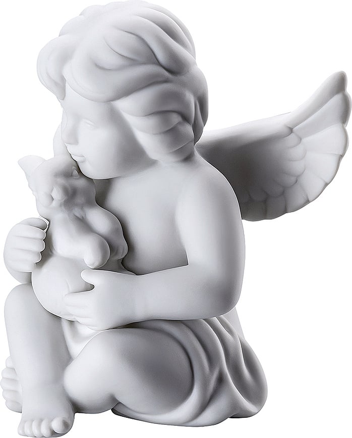 Figura Classic, ángel con conejo, mediana