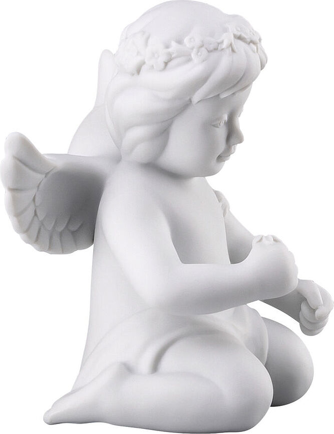 Figura de ángel Classic, con corona, grande