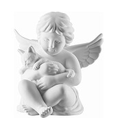Figurka Classic anioł z kotem średni