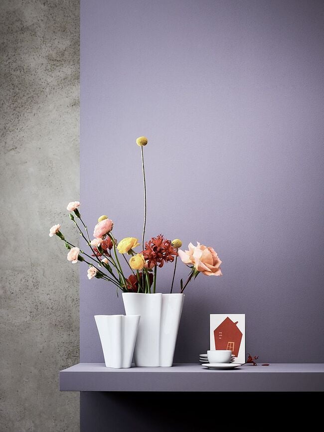 Flux Vase 14 cm, blanc