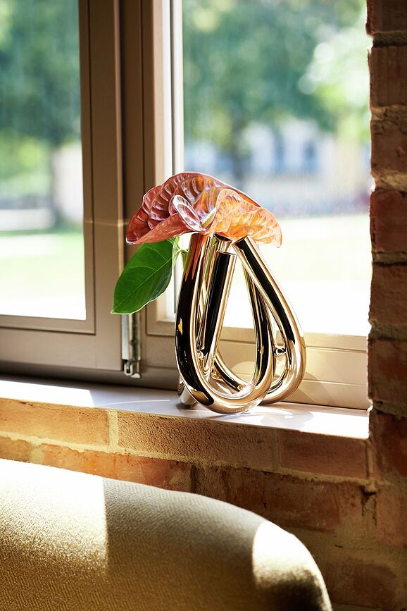 Jarrón Triu, 22 cm, plateado