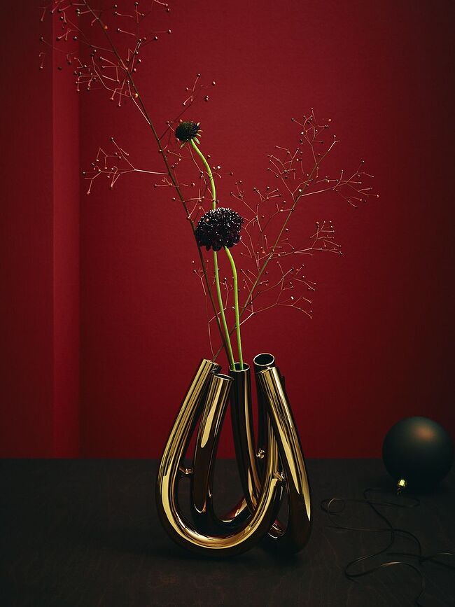 Jarrón Triu, 22 cm, plateado