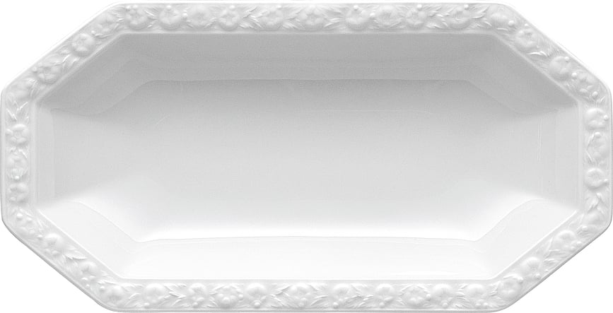 Maria Plat de Service 25 cm, blanc