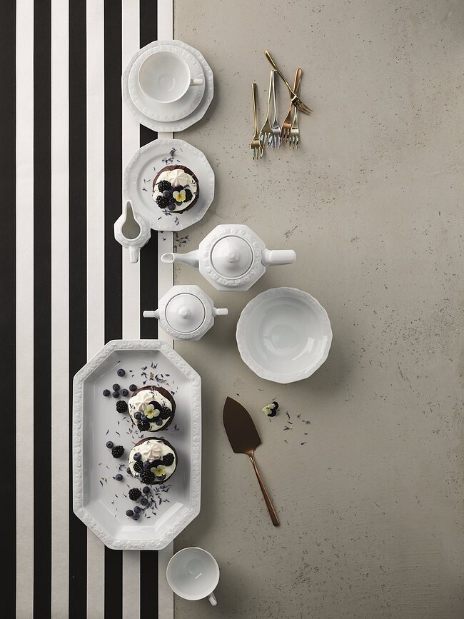 Maria Plat de Service 38,3 cm, blanc