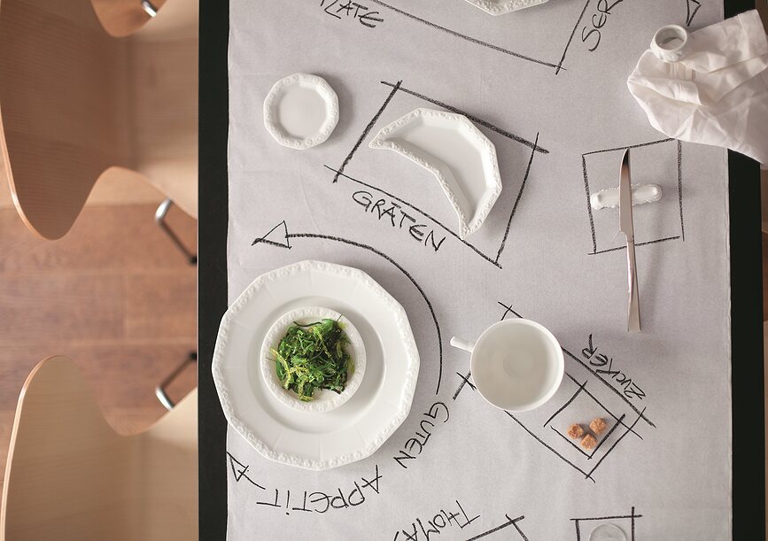 Maria Plat de Service pour apéritif, blanc