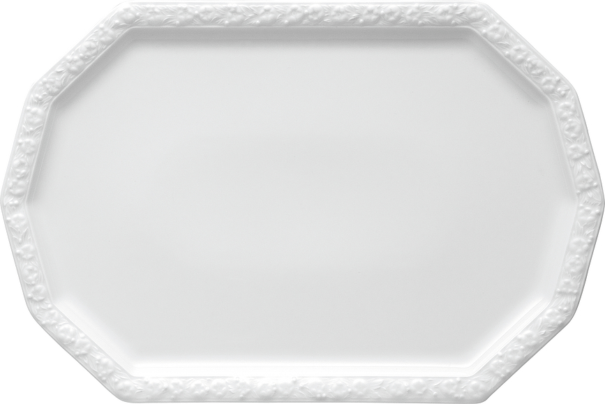 Maria Plat de Service pour poisson, blanc