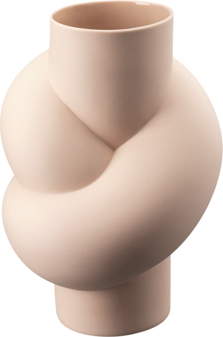 Node Vase 25 cm beige
