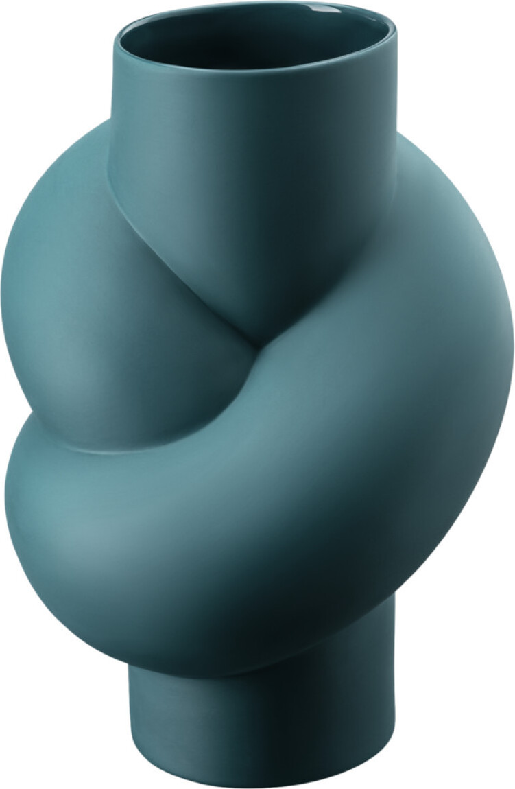 Node Vase 25 cm meerblau