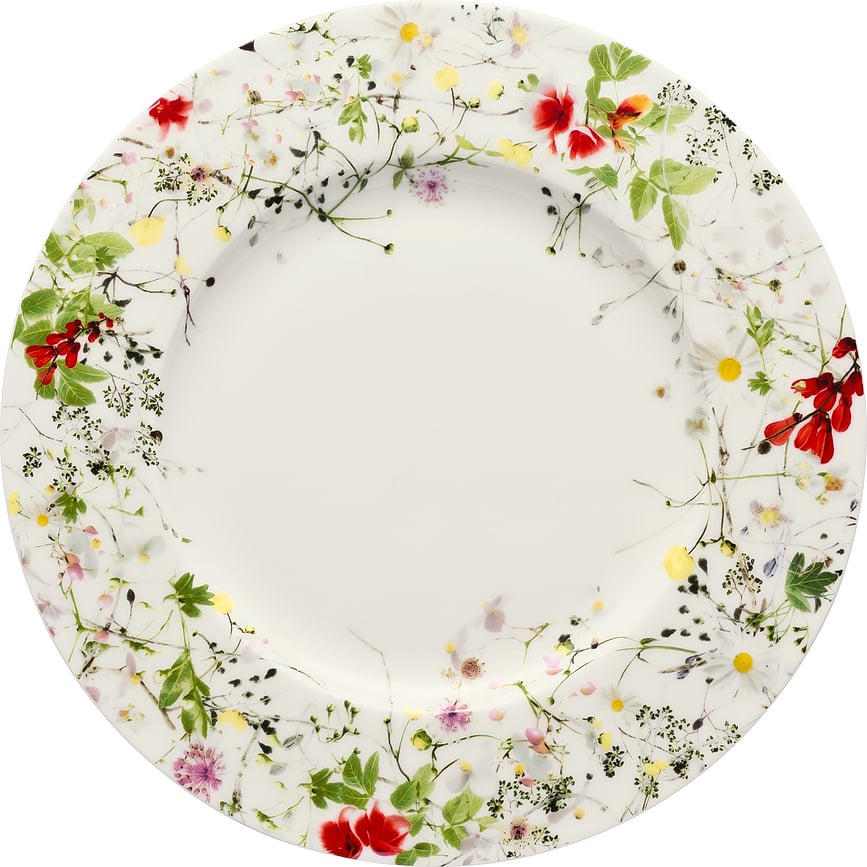 Plato de Desayuno Brillance Jardín Misterioso, 23 cm, estampado floral