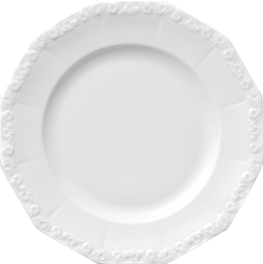 Plato de desayuno Maria, blanco