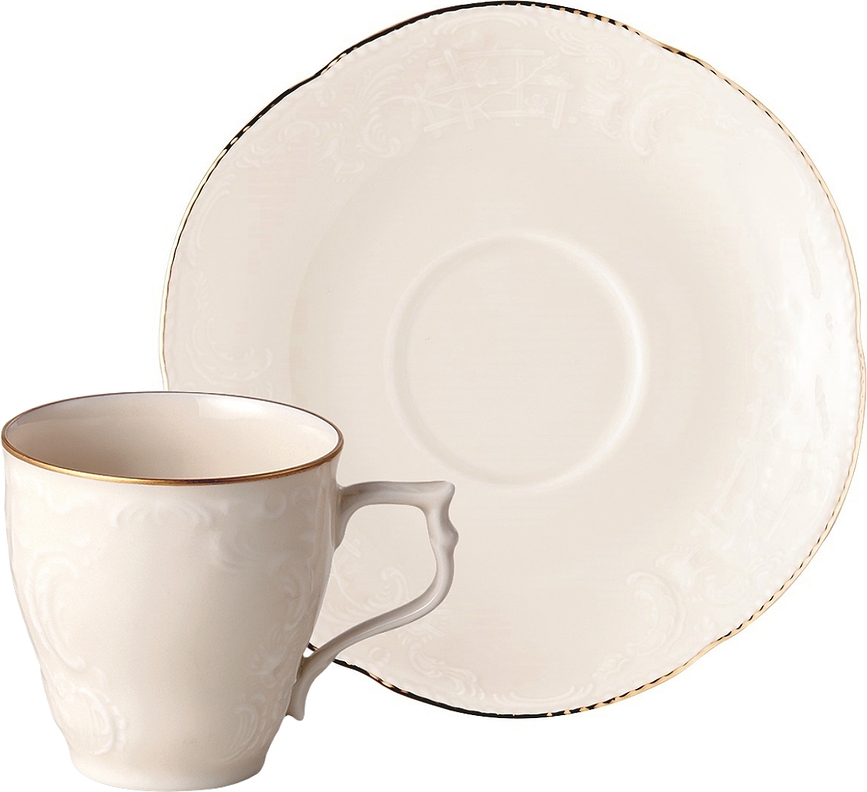 Sanssouci Elf Gold Tasse à espresso avec soucoupe, 90 ml