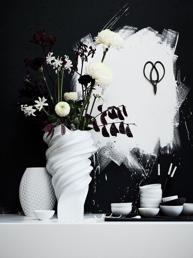 Squall Vase 32 cm, blanc