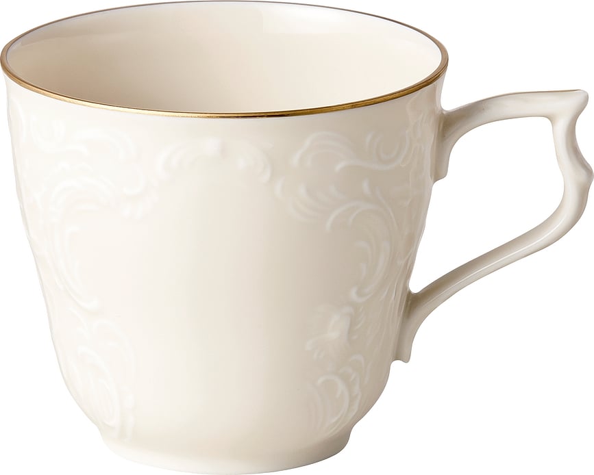 Taza de café Sanssouci Elf Gold, 210 ml, con plato
