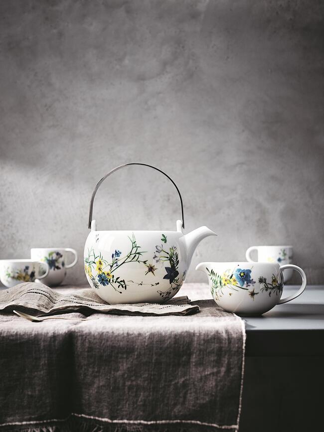 Taza de Té Brillance Jardín Alpino, 300 ml, con platillo