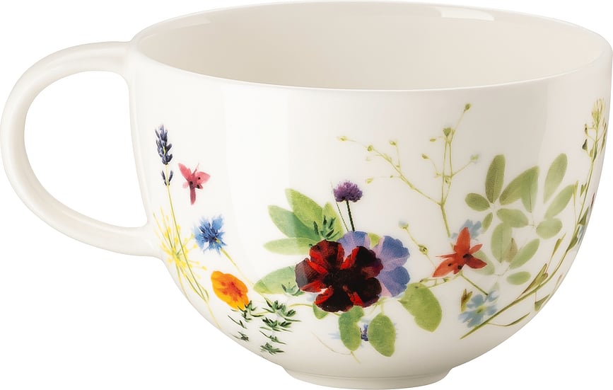 Taza de té Brillance Jardín Primaveral, 300 ml, con platillo