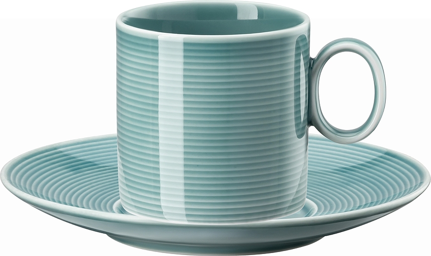 Thomas Loft Tasse à Café avec Soucoupe 210 ml, bleue givrée