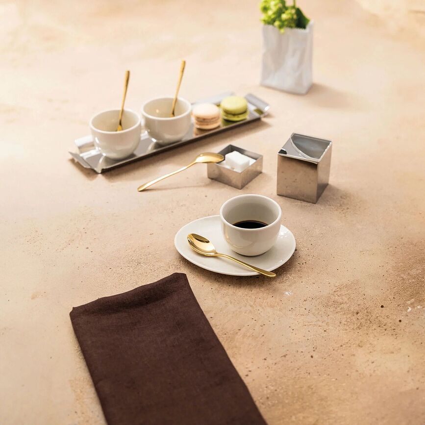 Cucharillas para espresso Taste, doradas, 6 unidades