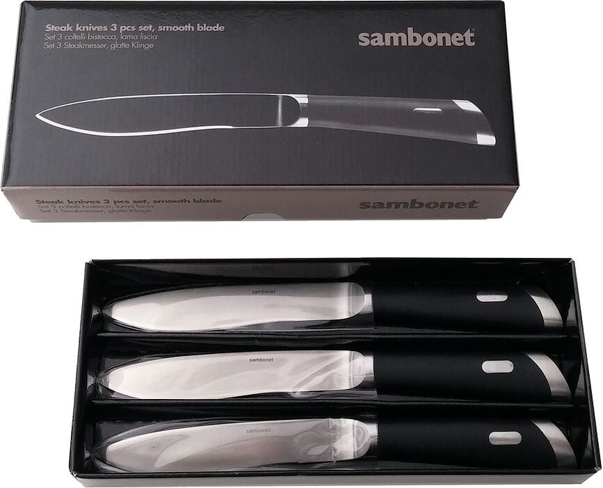 Cuchillos para carne T Bone, 3 unidades