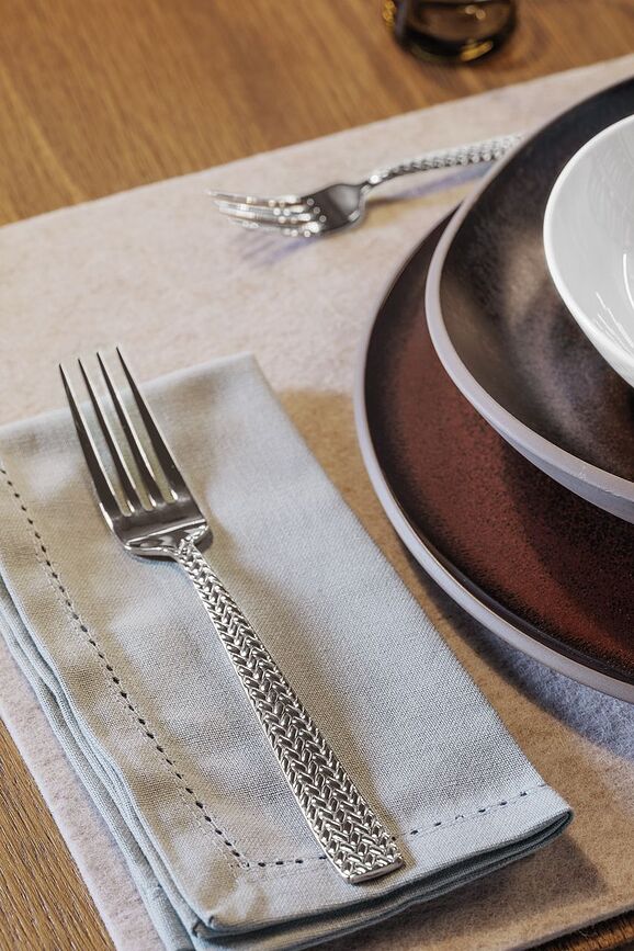 Juego de cubiertos dorado Cortina, Set de 30 piezas