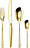 Juego de Cubiertos H Art, dorados, 24 piezas