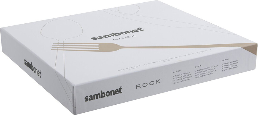 Rock Pribor za Jelo zlatni Set od 24 dijela