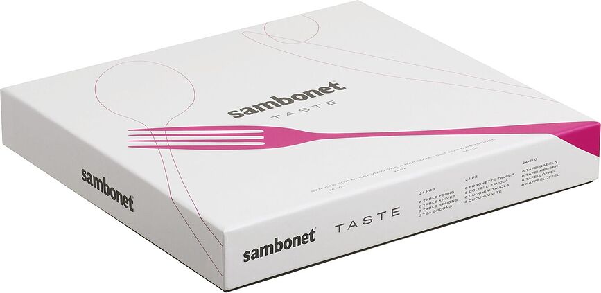 Taste Set jedilnega pribora, polirano jeklo, 24 kosov