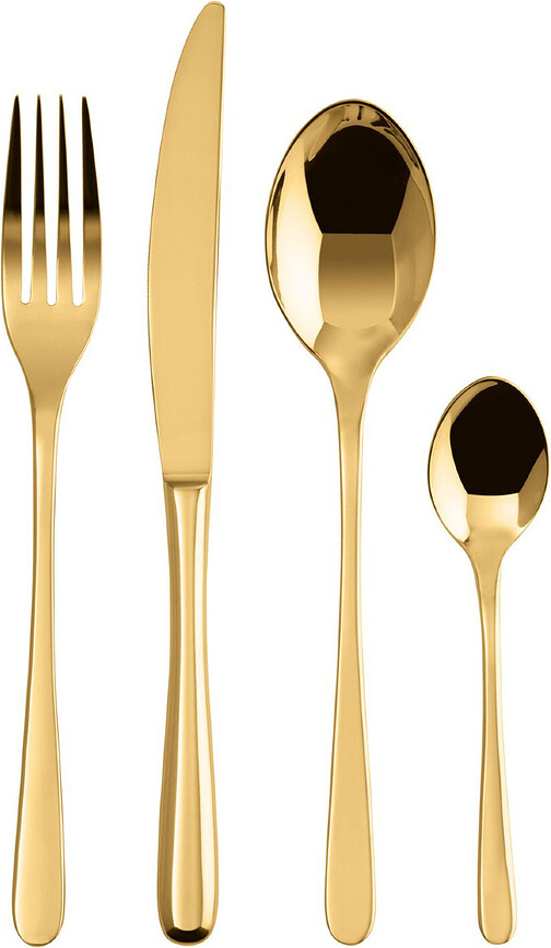 Taste Σετ Μαχαιροπίρουνα, χρυσά, Σετ 24 τεμαχίων