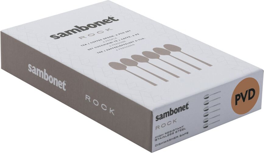 Taste Žličke za kavo in čaj, polirano jeklo, 6 kosov