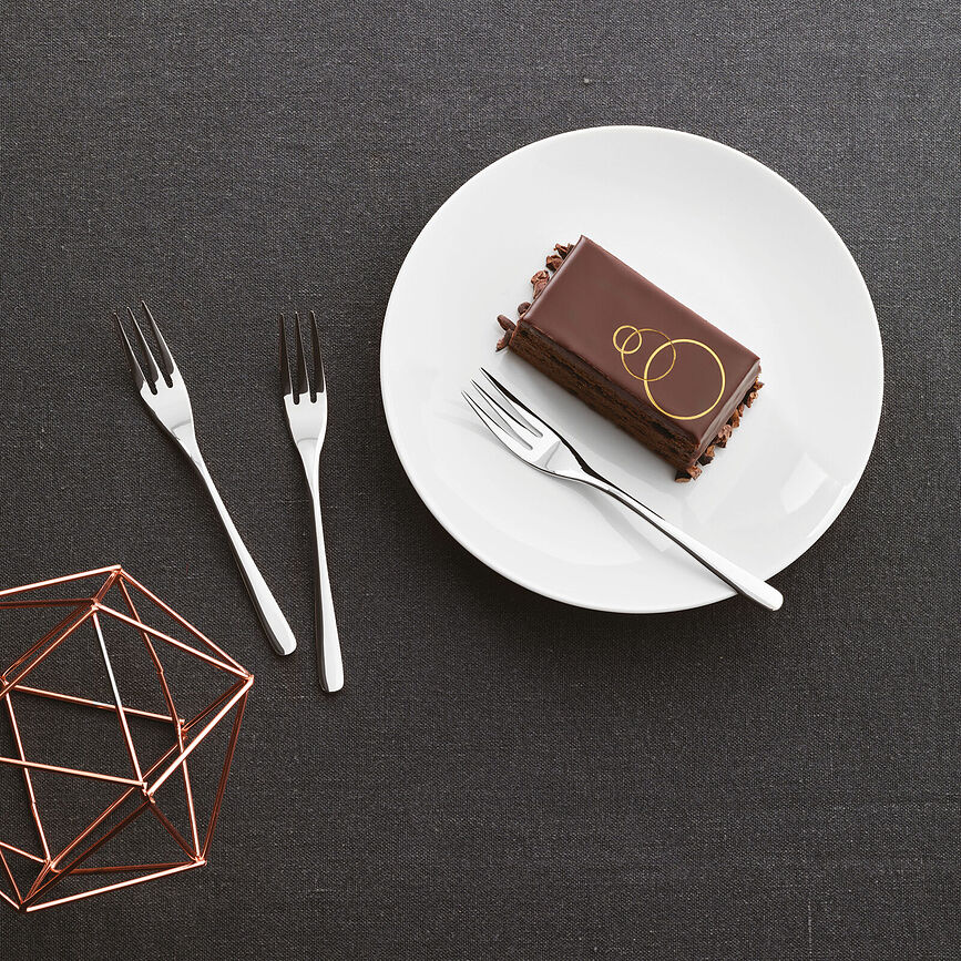 Tenedores de Postre Taste, acero inoxidable pulido, 6 unidades