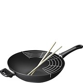 Classic Wok 32 cm with grill and chopsticks